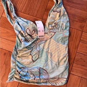 NWT Urban Outfitters  butterfly motif y2k tank top